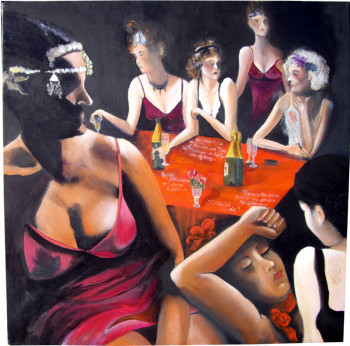 Named contemporary work « Le Repos des Filles », Made by ANNE CABROL