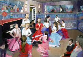 Named contemporary work « Flamenco des Petites Filles », Made by ANNE CABROL