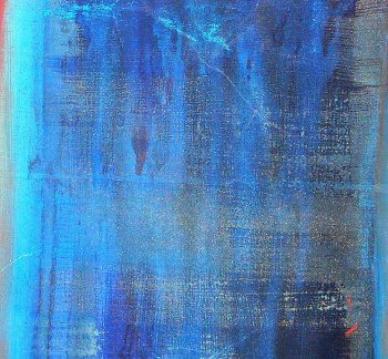 Named contemporary work « blue shadow », Made by MARIE RAMBAUD