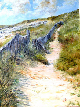Named contemporary work « Sentier sur la dune 2 », Made by LORENZO RAPPELLI