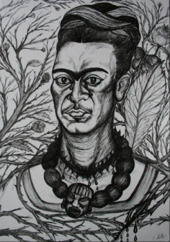 Named contemporary work « Frida Kahlo, the opened flesh », Made by FRIDAKAHLO