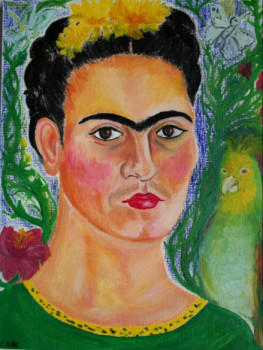 Named contemporary work « Portrait of Frida Kahlo, zapotec icon », Made by FRIDAKAHLO