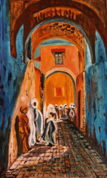 Named contemporary work « MARRAKECH », Made by ANNE