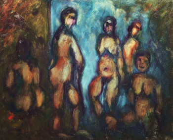 Named contemporary work « "Baigneuses" », Made by JEAN PIERRE HARIXCALDE