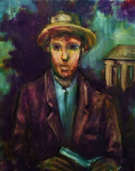 Named contemporary work « "Le jeune homme au chapeau" », Made by JEAN PIERRE HARIXCALDE