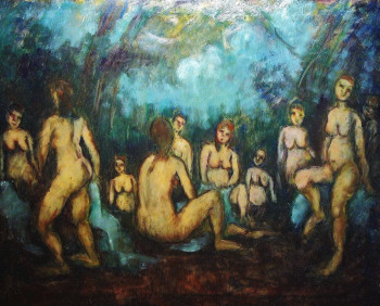 Named contemporary work « "Les baigneuses" », Made by JEAN PIERRE HARIXCALDE