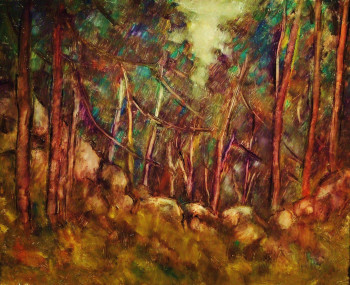 Named contemporary work « "Sur le chemin d'Inzola" », Made by JEAN PIERRE HARIXCALDE
