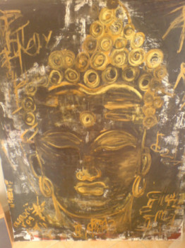 Named contemporary work « BUDDHA ADO », Made by NATHALIE ARIZONA DUEL