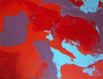 Named contemporary work « Peinture acrylique 127 », Made by CLAIRE DUBOSCLARD