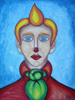 Named contemporary work « Oskar le clown », Made by STEPHANE CUNY