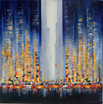 Contemporary work named « MANHATTAN », Created by CHRISTIAN CACALY