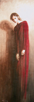 Named contemporary work « Robe Rouge », Made by GOURDON
