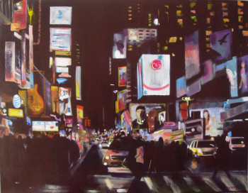 Named contemporary work « Times Square, minuit », Made by BONNEAU-MARRON