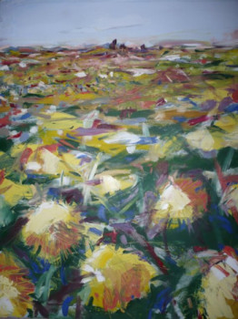 Contemporary work named « SUNFLOWERS », Created by PETER GOODCHILD