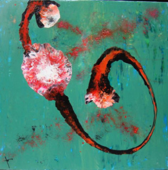 Named contemporary work « Passion », Made by LAURENCE SOIGNON - ART & HEART