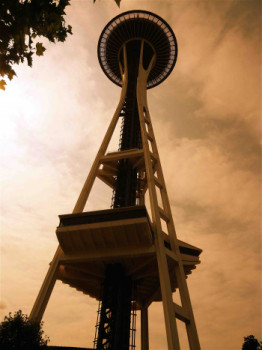 Named contemporary work « space needle », Made by PHILIPPE CHAISNé