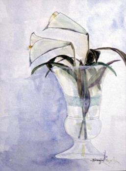 Named contemporary work « Arums », Made by BéRANGèRE FAYARD