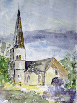 Named contemporary work « Eglise en avesnois », Made by BéRANGèRE FAYARD