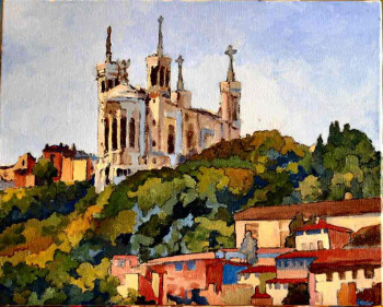 Named contemporary work « basilique fourviere », Made by DIDHENRY