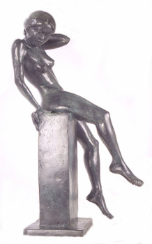 Named contemporary work « Sur la sellette », Made by NORBERT TRECA