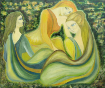 Named contemporary work « Confidences », Made by DOMINIC