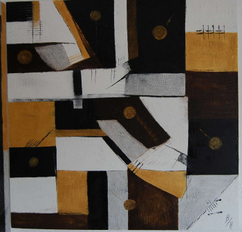 Named contemporary work « LES TEMPS MODERNES - CHECKERS », Made by BRIGITTE TISON