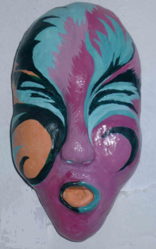 Named contemporary work « masque 3 », Made by ABY