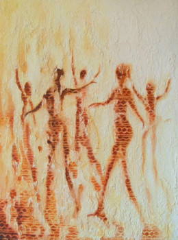 Named contemporary work « LES DANSEUSES », Made by NADI BOUGUECHAL