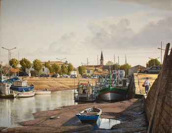 Contemporary work named « LE PORT DE L'EGUILLE (CHARENTE MARITIME) », Created by GAUTIER