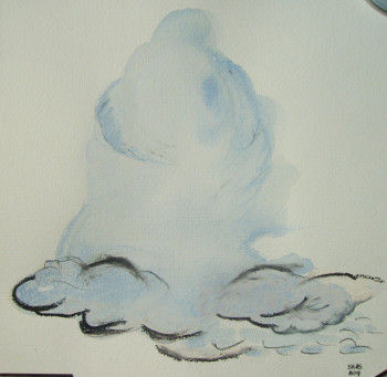 Named contemporary work « Naissance d'un nuage », Made by STéPHANIE REAL DEL SARTE