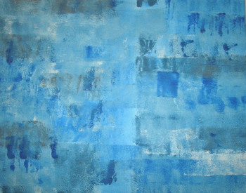 Named contemporary work « Blue Roll », Made by SANDIE B.