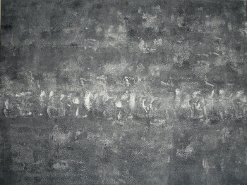 Named contemporary work « Grey Smoked Roll », Made by SANDIE B.