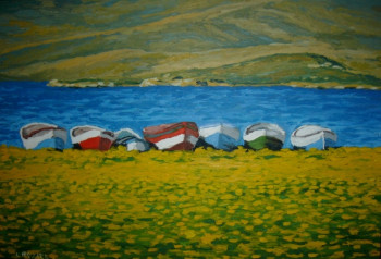 Named contemporary work « Lac de Van, Turquie », Made by ALFREDO