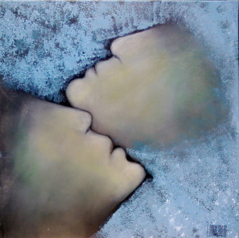 Named contemporary work « Les amants 9 », Made by ISABELLE ZIMMERMANN