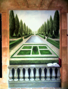 Named contemporary work « trompe-l'oeil  », Made by ISABELLE ZIMMERMANN