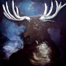 Named contemporary work « Stag », Made by KAREN THOMAS