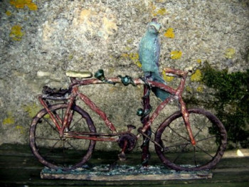 Named contemporary work « Vélo et oiseau 1 », Made by CREATIONS FROGAROO