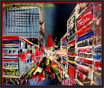 Named contemporary work « TIMES SQUARE », Made by JACQUES HALON