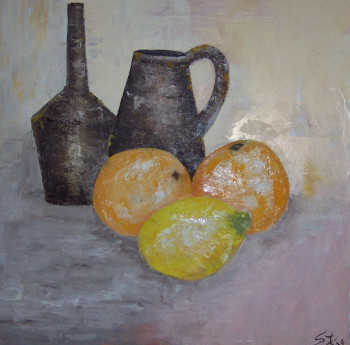 Named contemporary work « Nature morte », Made by AXENIA SUGLIA SAFTOIU