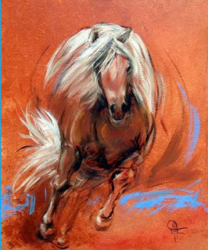 Named contemporary work « Poney », Made by MICHèLE FAURE