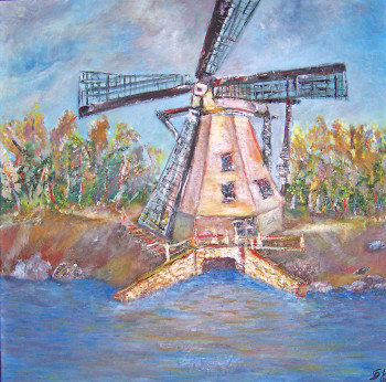 Named contemporary work « Moulin solitair », Made by AXENIA SUGLIA SAFTOIU