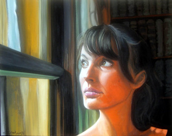 Contemporary work named « PORTRAIT - Nathalie Portman », Created by AGRISELIN