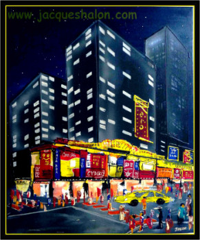 Named contemporary work « SHOPPING IN NEW YORK », Made by JACQUES HALON