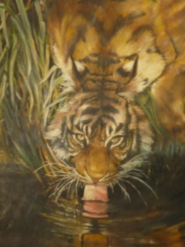 Named contemporary work « le tigre des marais », Made by GUY AUGUET
