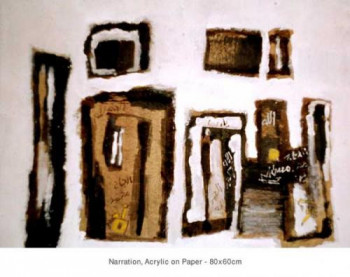 Named contemporary work « Narration 1 », Made by GEORGES FIKRY IBRAHIM