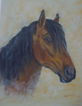 Named contemporary work « Coquin le cheval », Made by BORDERIEUX