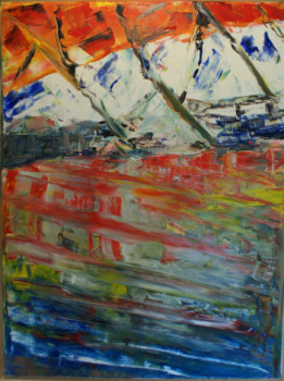 Named contemporary work « Ciel dans l'eau », Made by HA