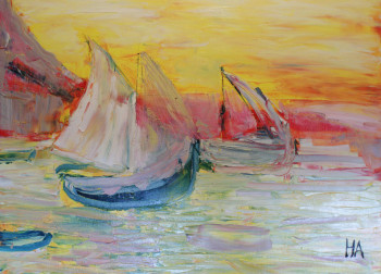 Named contemporary work « Dessus la mer », Made by HA