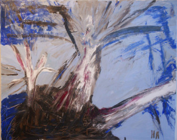 Named contemporary work « mes frères les arbres 6 », Made by HA