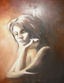 Named contemporary work « Portrait femme », Made by SUZON